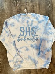 SHS BOBCATS - BLUE DYED CREW