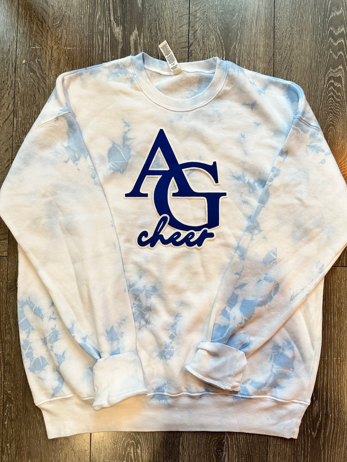 AG CHEER - BLUE DYED SPONGE FLEECE CREW