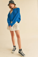 AEMI + CO - 3115CK Regina Sweater: Red / L / Knit