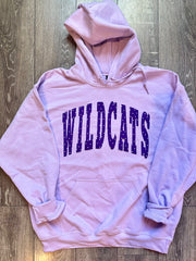 VARSITY PURPLE POLKA DOT WILDCATS - PURPLE HOODIE