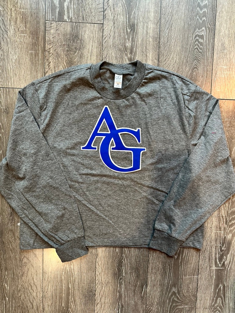 AG - GREY CROPED LONG SLEEVE