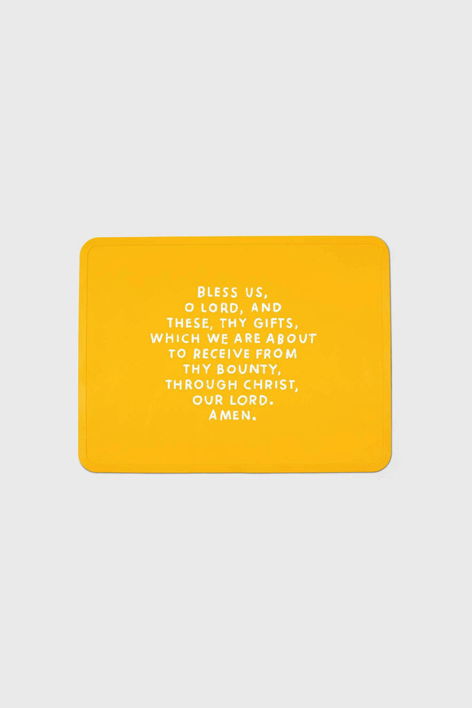 Be A Heart - Meal Blessing Silicone Placemat | Catholic Placemat | Kids: Bubblegum