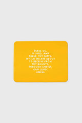 Be A Heart - Meal Blessing Silicone Placemat | Catholic Placemat | Kids: Bubblegum