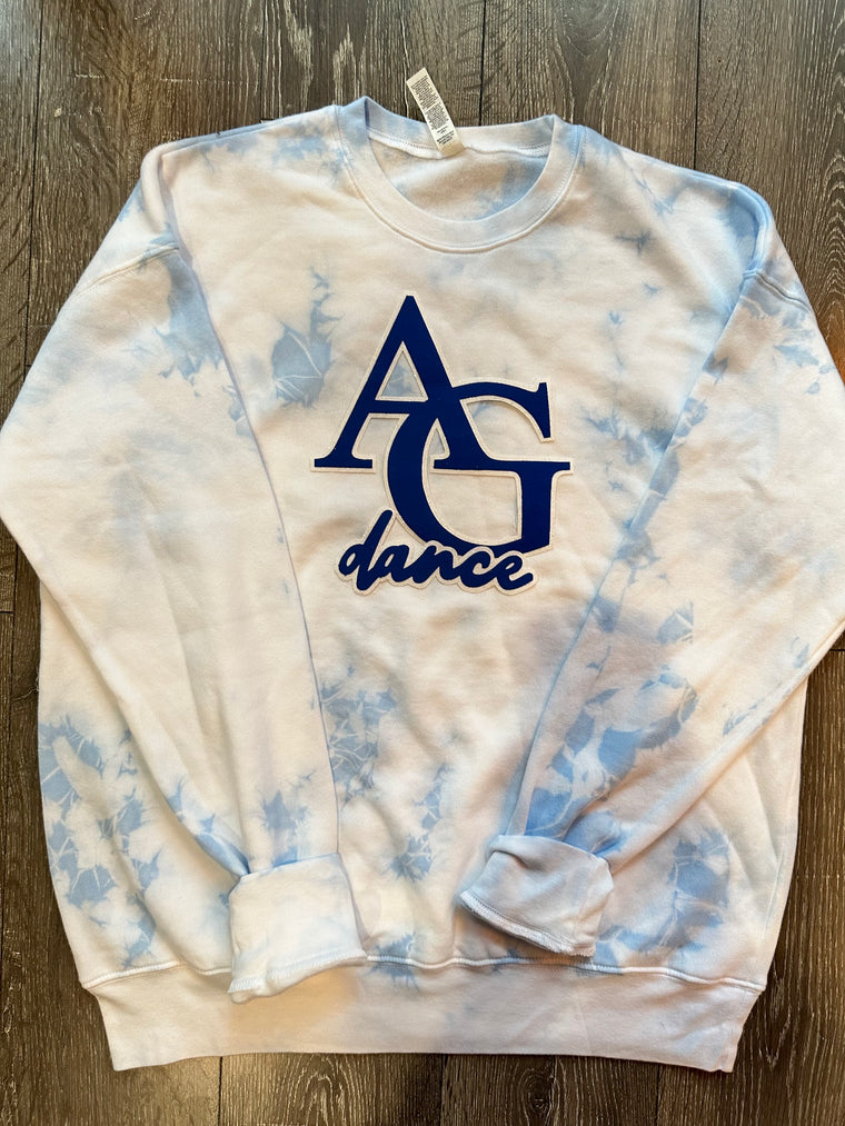 AG DANCE - BLUE DYED SPONGE FLEECE CREW