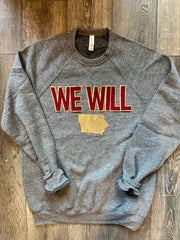 WE WILL w/ STATE - GREY SPONGE CREW