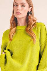 AEMI + CO - 3115CK Regina Sweater: Red / M / Knit