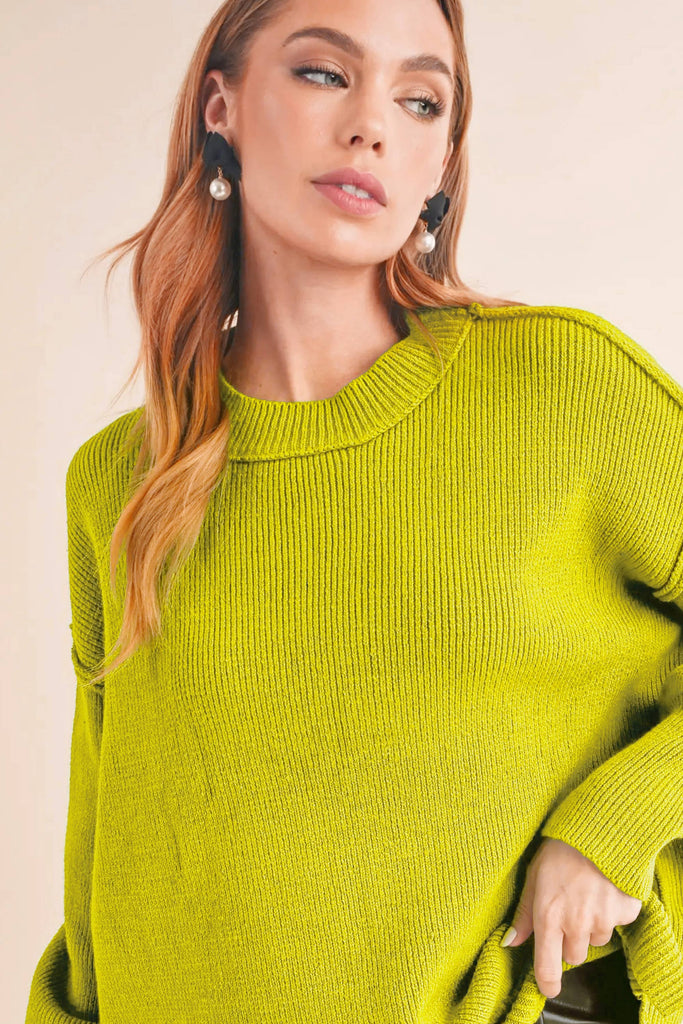 AEMI + CO - 3115CK Regina Sweater: Red / M / Knit