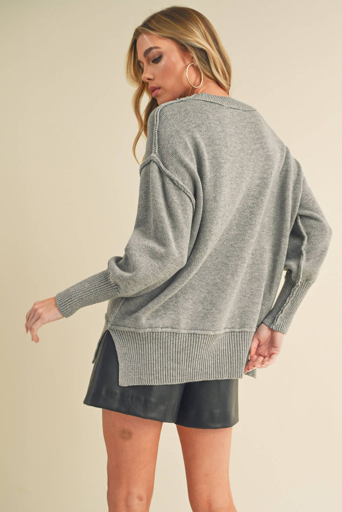 AEMI + CO - 3152DK Ina Sweater: Green / Contemporary / M
