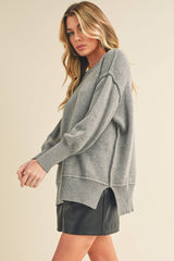 AEMI + CO - 3152DK Ina Sweater: Red / Contemporary / M