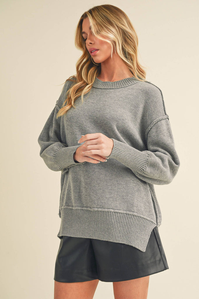 AEMI + CO - 3152DK Ina Sweater: Red / Contemporary / M
