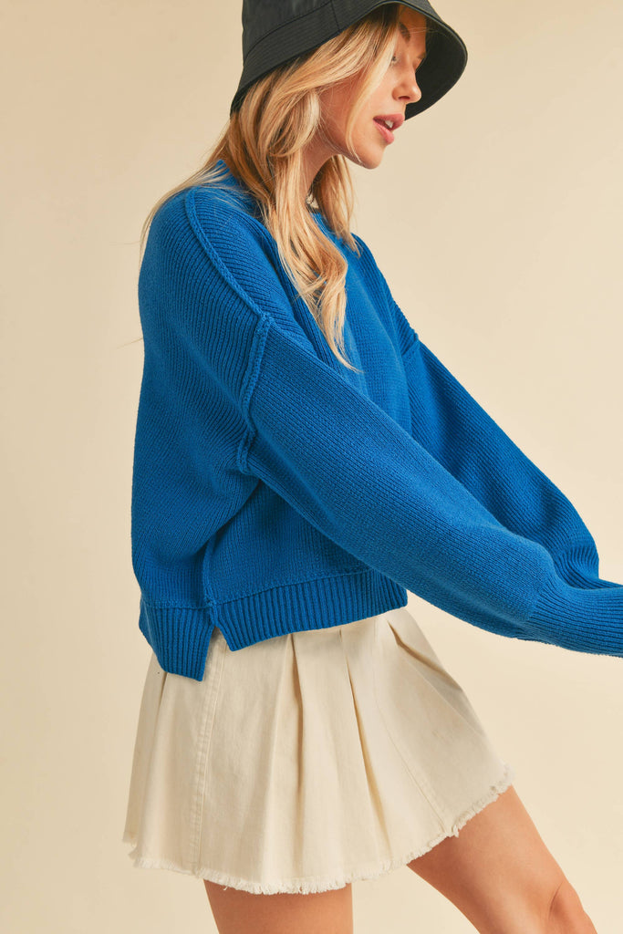 AEMI + CO - 3115CK Regina Sweater: Red / M / Knit