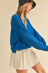 AEMI + CO - 3115CK Regina Sweater: Red / M / Knit