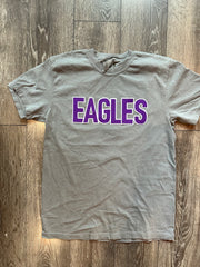 BLOCK EAGLES - GREY COMFORT COLORS TEE
