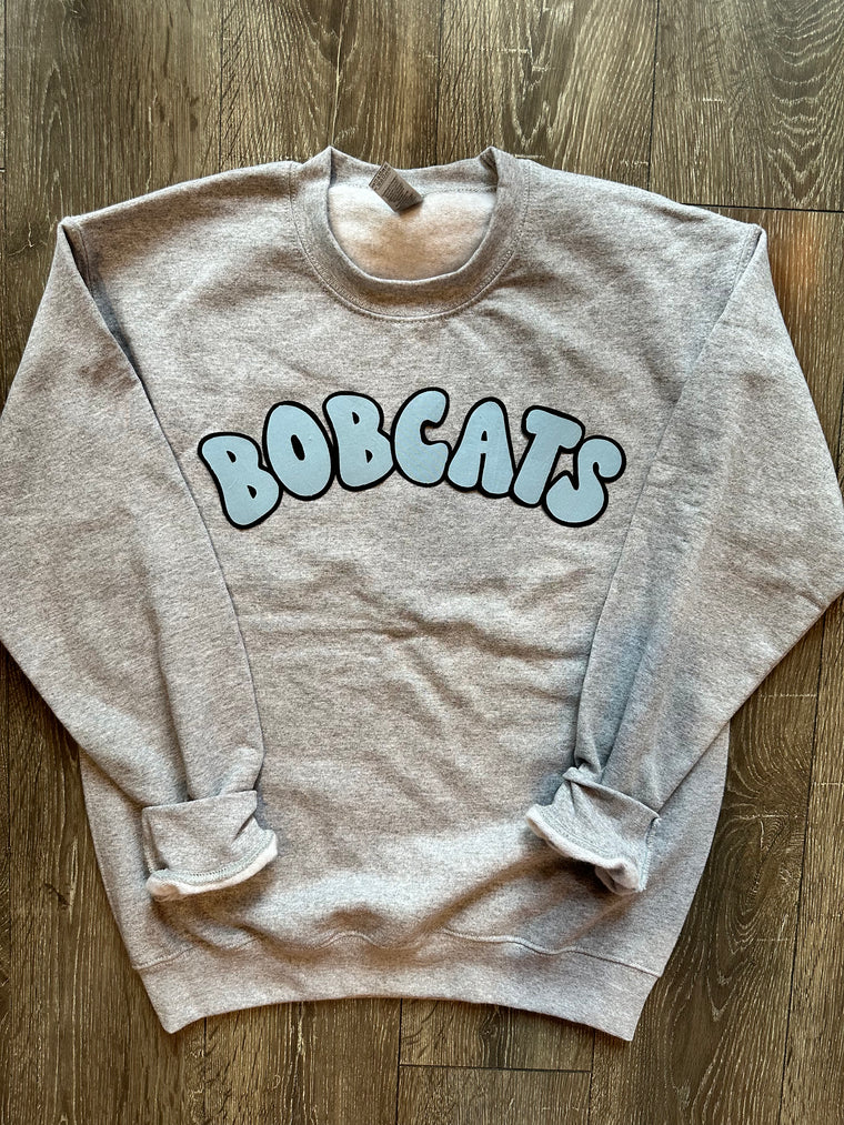 BOBCATS - GREY GILDAN CREW