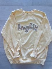 GOLD METALLIC/WHITE KNIGHTS - YELLOW COMFORT COLORS CREW