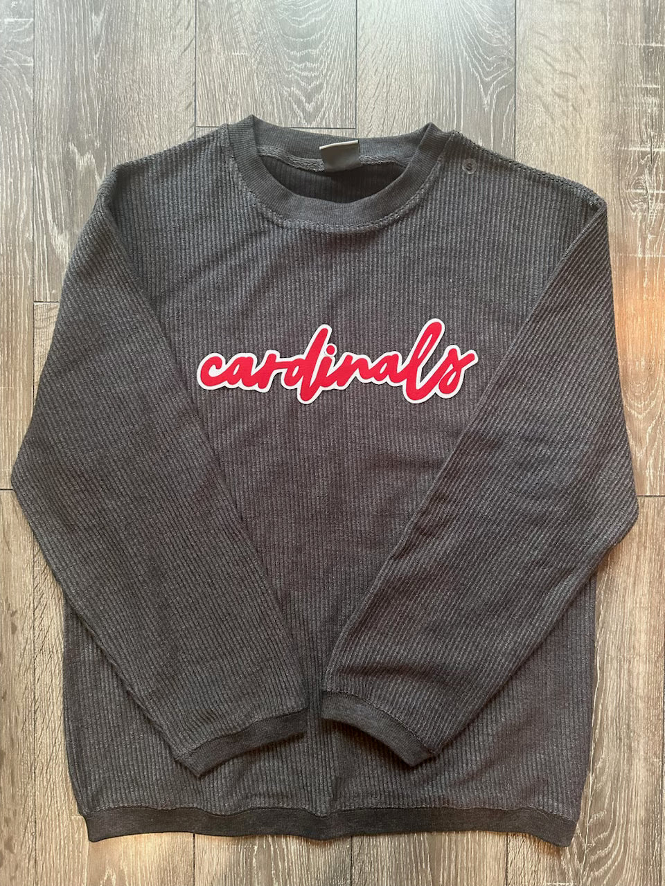 CARDINALS - GREY RIBBED CREW