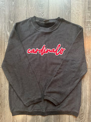CARDINALS - GREY RIBBED CREW
