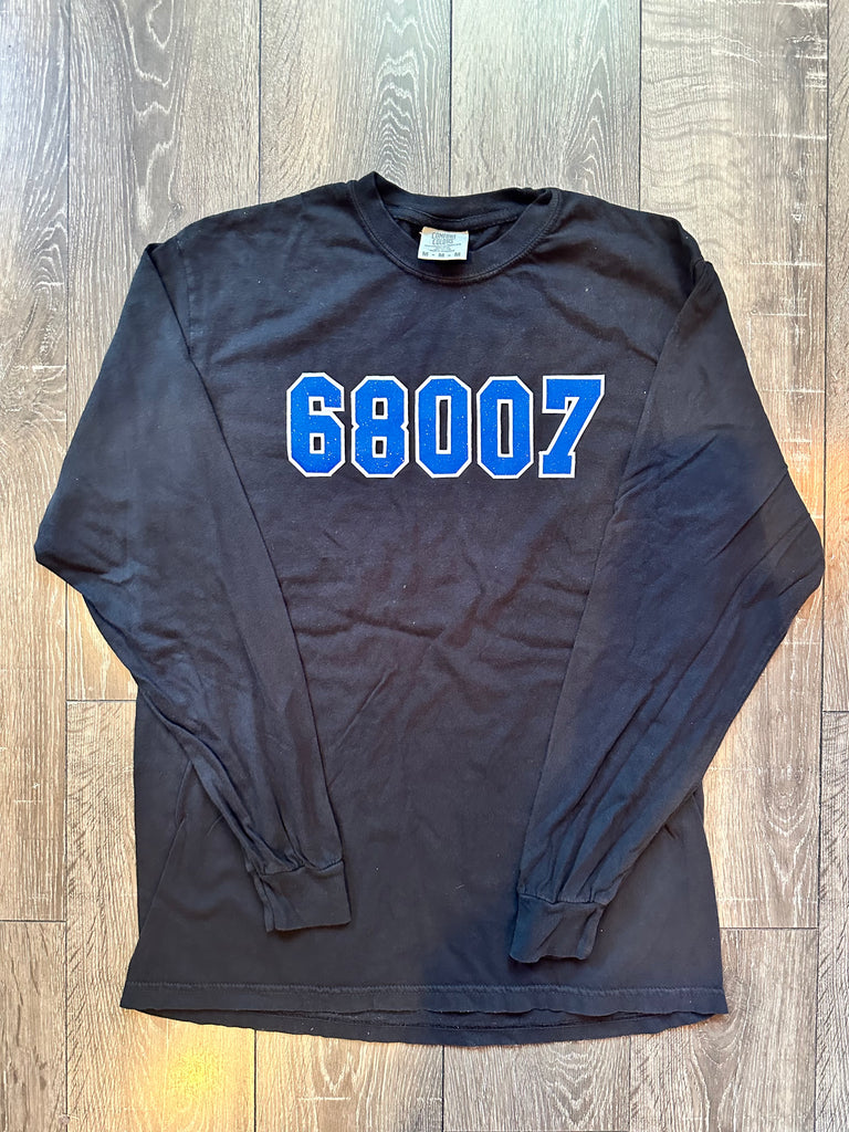 68007 - BLACK COMFORT COLORS LONG SLEEVE