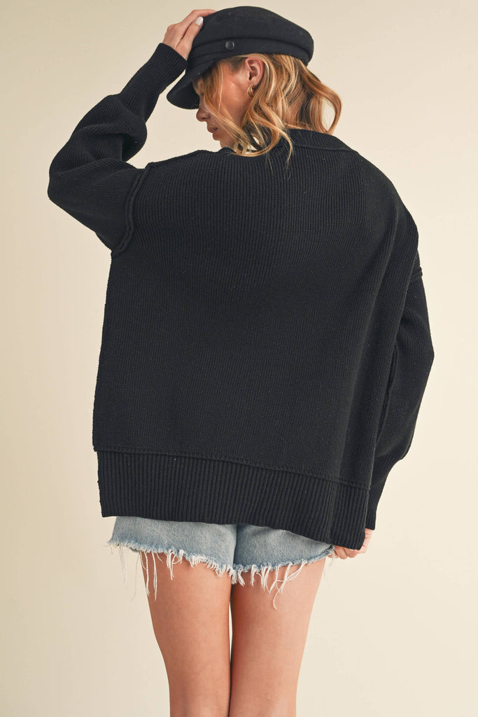 AEMI + CO - 3152DK Ina Sweater: Green / Contemporary / M