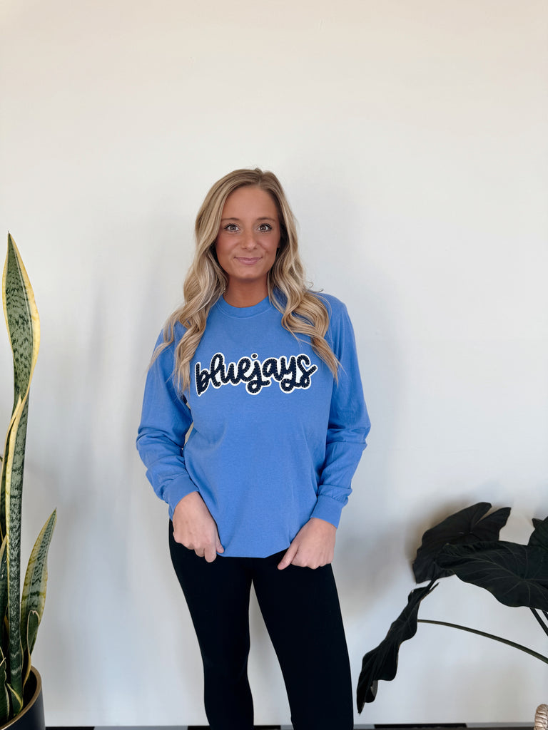 BLUEJAYS - BLUE COMFORT COLORS LONG SLEEVE