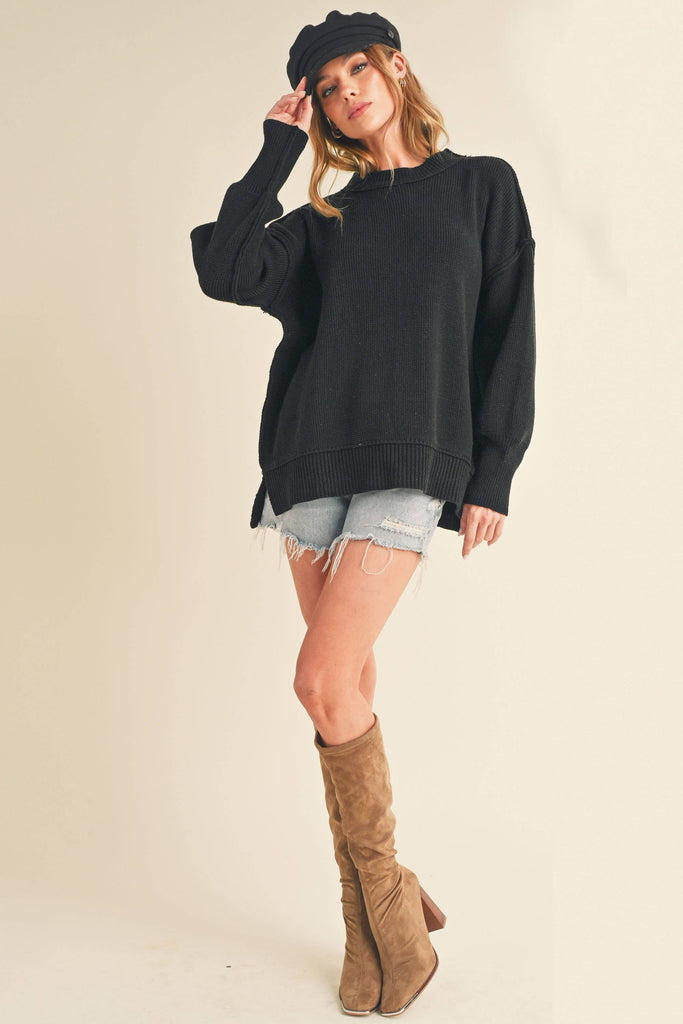 AEMI + CO - 3152DK Ina Sweater: Green / Contemporary / S