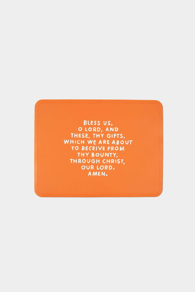 Be A Heart - Meal Blessing Silicone Placemat | Catholic Placemat | Kids: Bubblegum