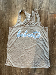 BOBCATS - GREY RACERBACK TANK