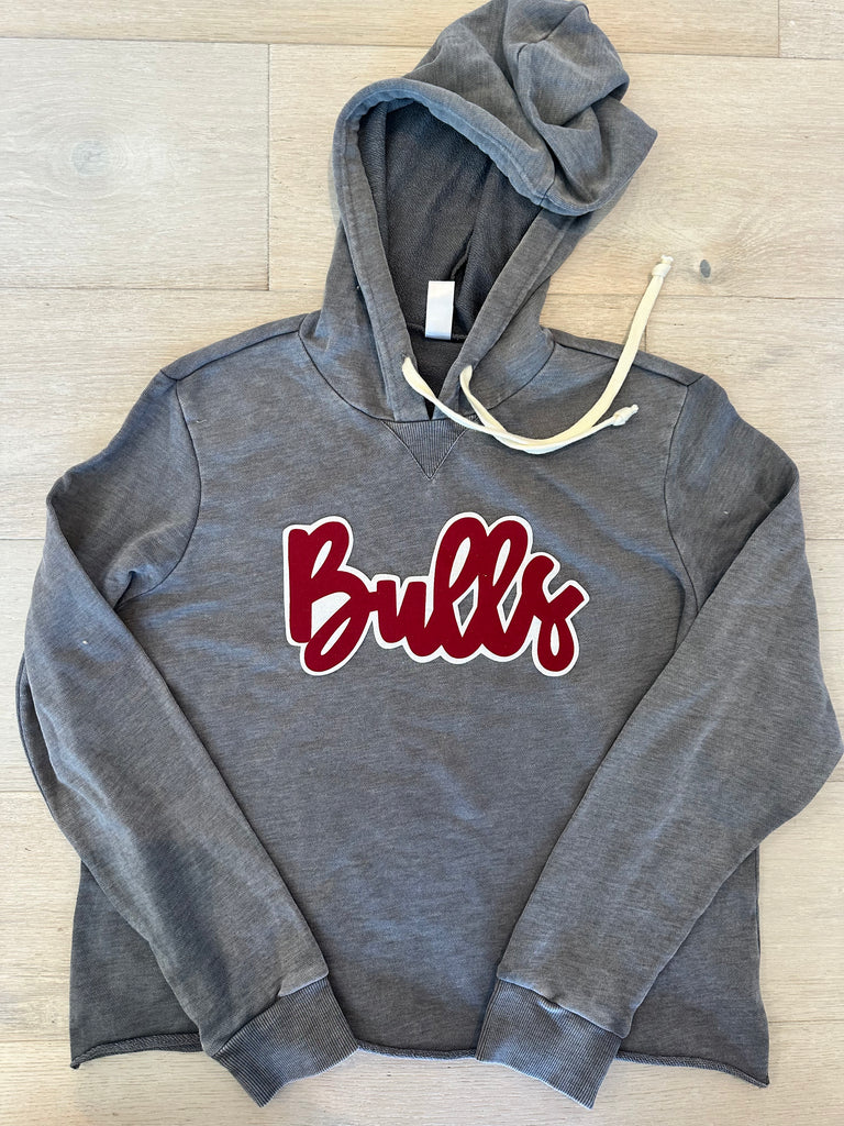 BULLS - GREY LIGHTWEIGHT HOODIE