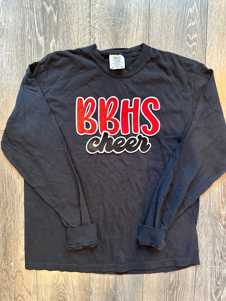BBHS CHEER - BLACK COMFORT COLORS LONG SLEEVE