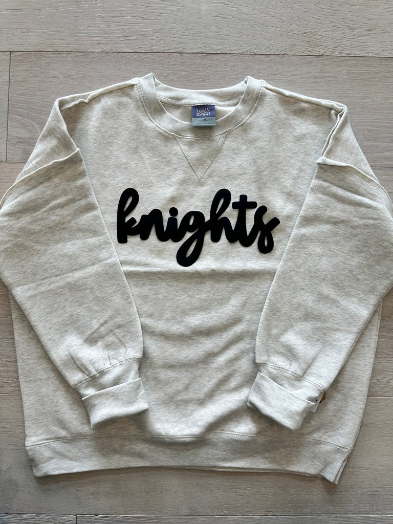 BLACK KNIGHTS - OATMEAL SUEDED CREW