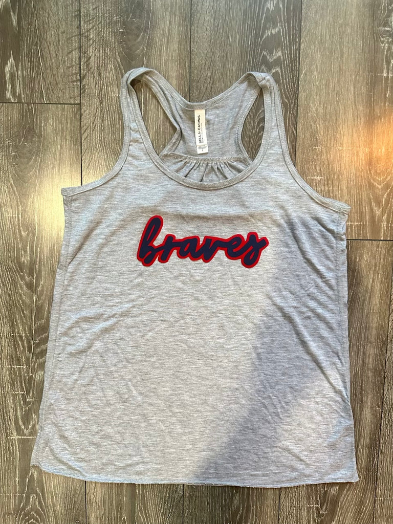 BRAVES - GREY RACERBACK TANK