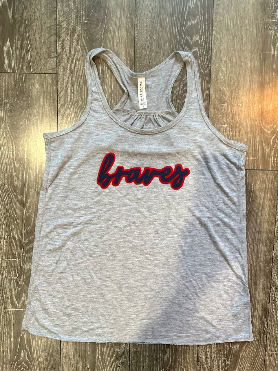 BRAVES - GREY RACERBACK TANK