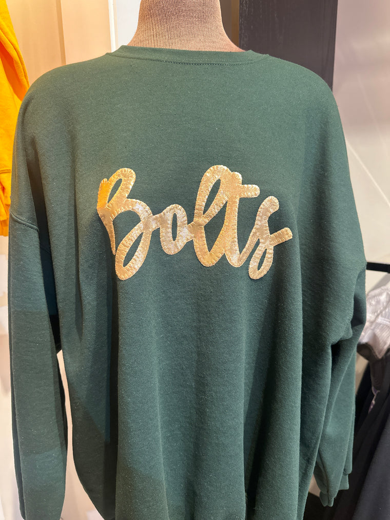 BOLTS - GREEN GILDAN CREW