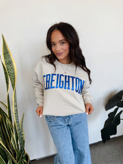 BLUE METALLIC CREIGHTON - SAND GILDAN CREW