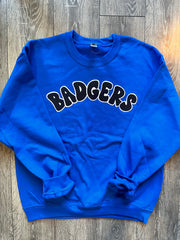 BADGERS - BLUE GILDAN CREW - YOUTH + ADULT