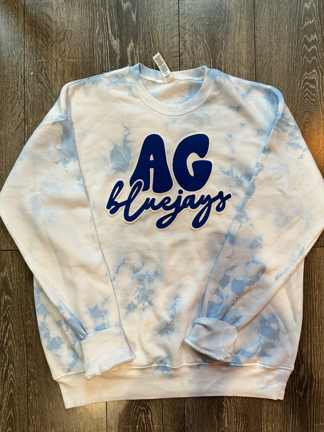 AG BLUEJAYS - BLUE DYED SPONGE FLEECE CREW
