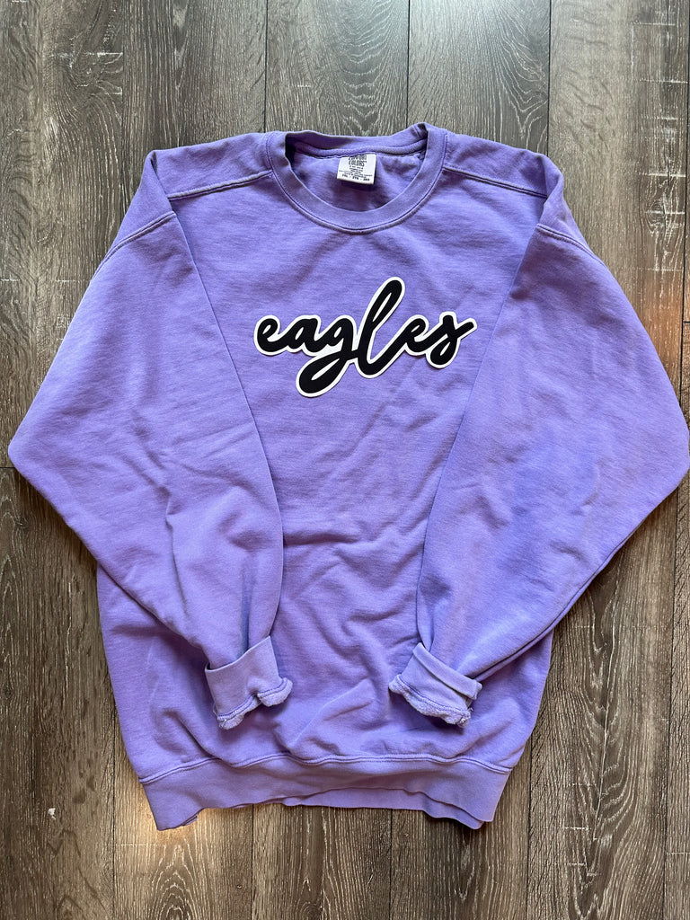 EAGLES - PURPLE COMFORT COLORS CREW