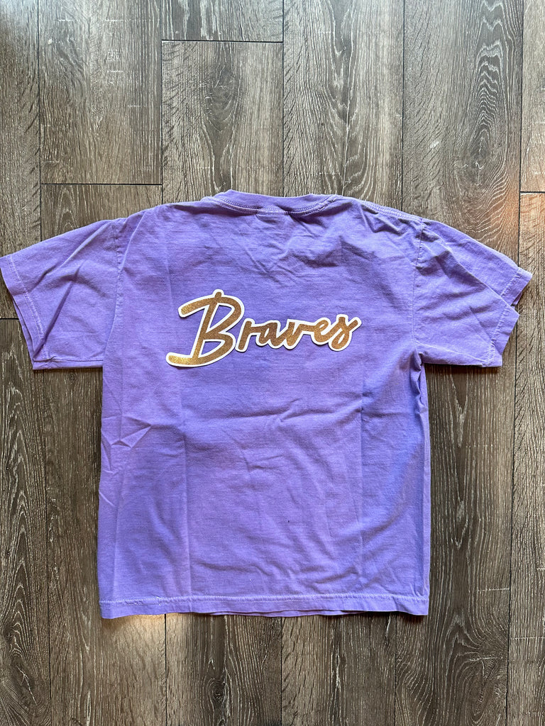 BRAVES - PURPLE TEE (youth + adult)