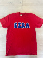 EZRA - RED COMFORT COLORS TEE (YOUTH + ADULT)