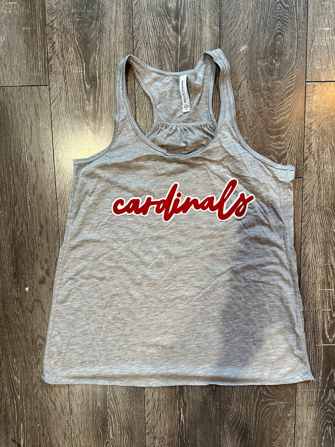 CARDINALS - GREY RACERBACK TANK