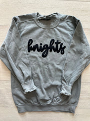 BLACK KNIGHTS - LIGHT GREY COMFORT COLORS CREW