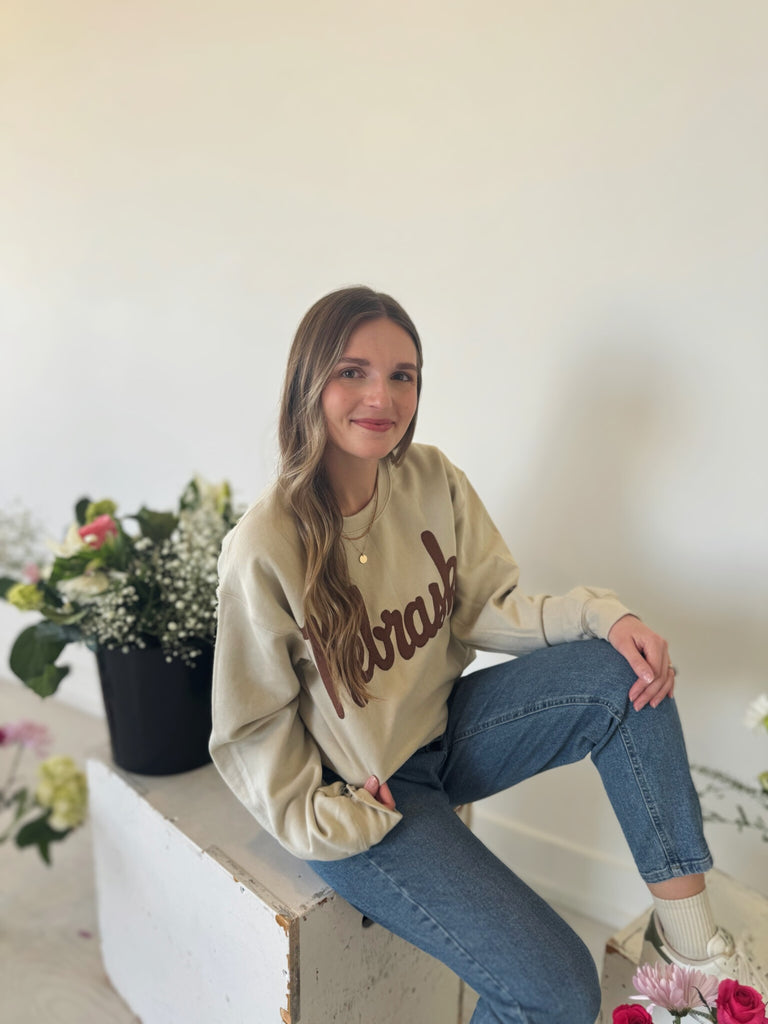 CINNAMON VINTAGE NEBRASKA - SAND CREW
