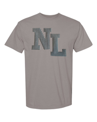 BLACK/WHITE GINGHAM NL - GREY TEE