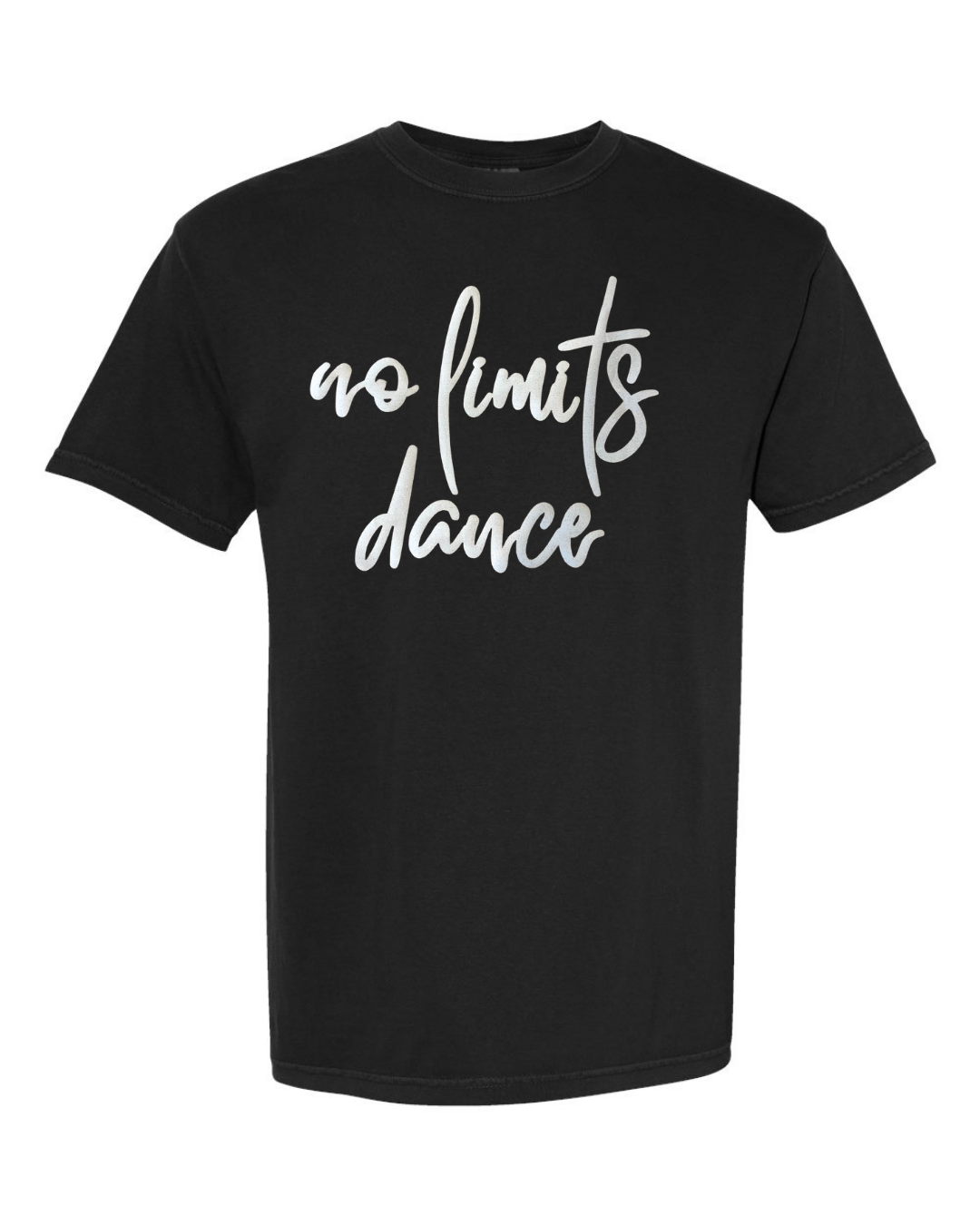 WHITE SPARKLE NO LIMITS DANCE - BLACK TEE