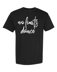 WHITE SPARKLE NO LIMITS DANCE - BLACK TEE
