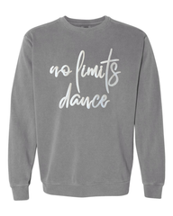 WHITE SPARKLE NO LIMITS DANCE - GREY COMFORT COLORS CREW