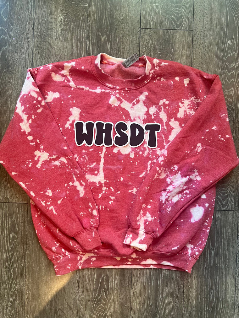 WHSDT - RED DYED GILDAN CREW