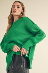 AEMI + CO - 3152DK Ina Sweater: Red / Contemporary / S