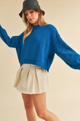 AEMI + CO - 3115CK Regina Sweater: Red / L / Knit