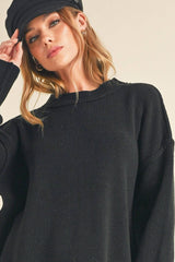 AEMI + CO - 3115CK Regina Sweater: Red / L / Knit